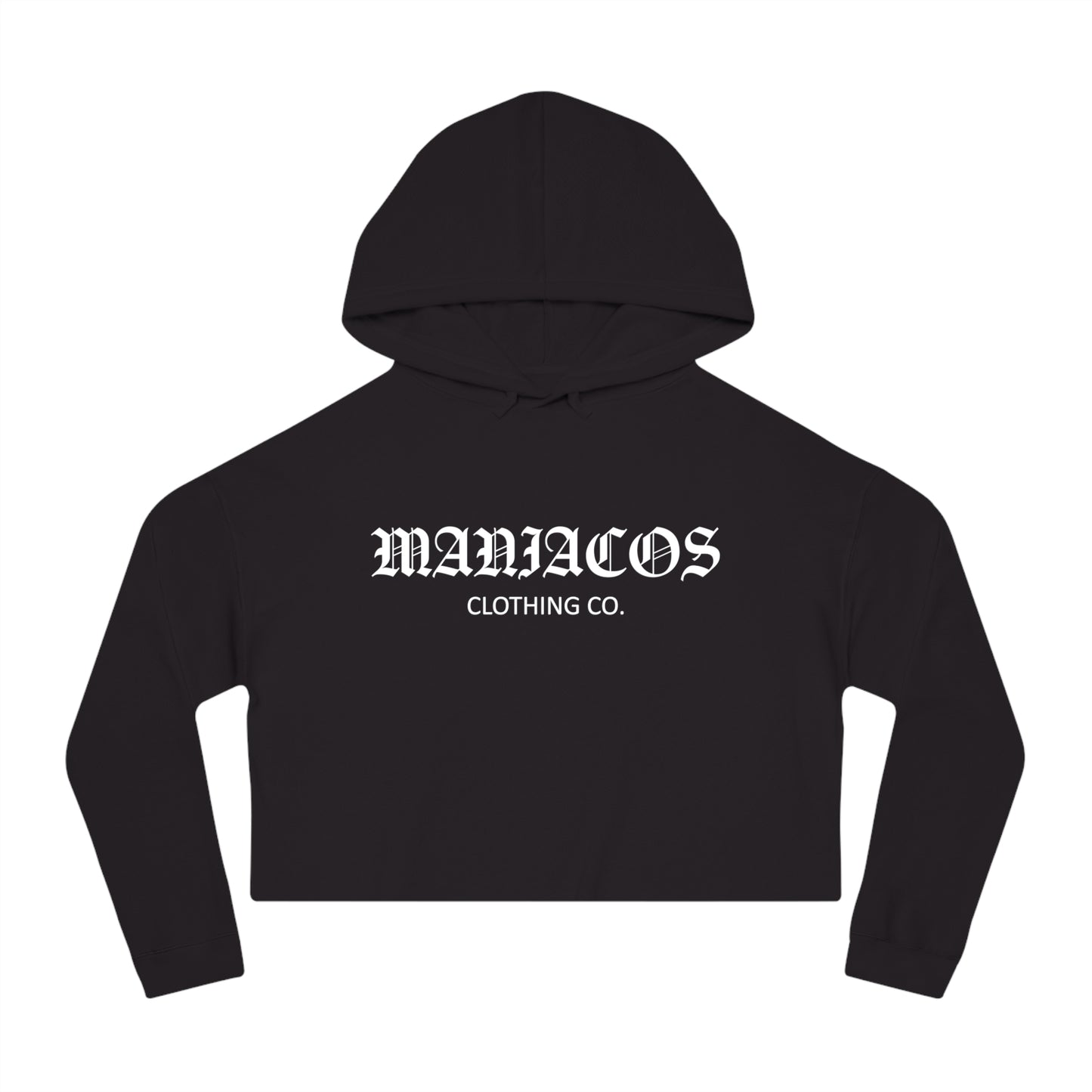 CROP HOODIE - BLACK
